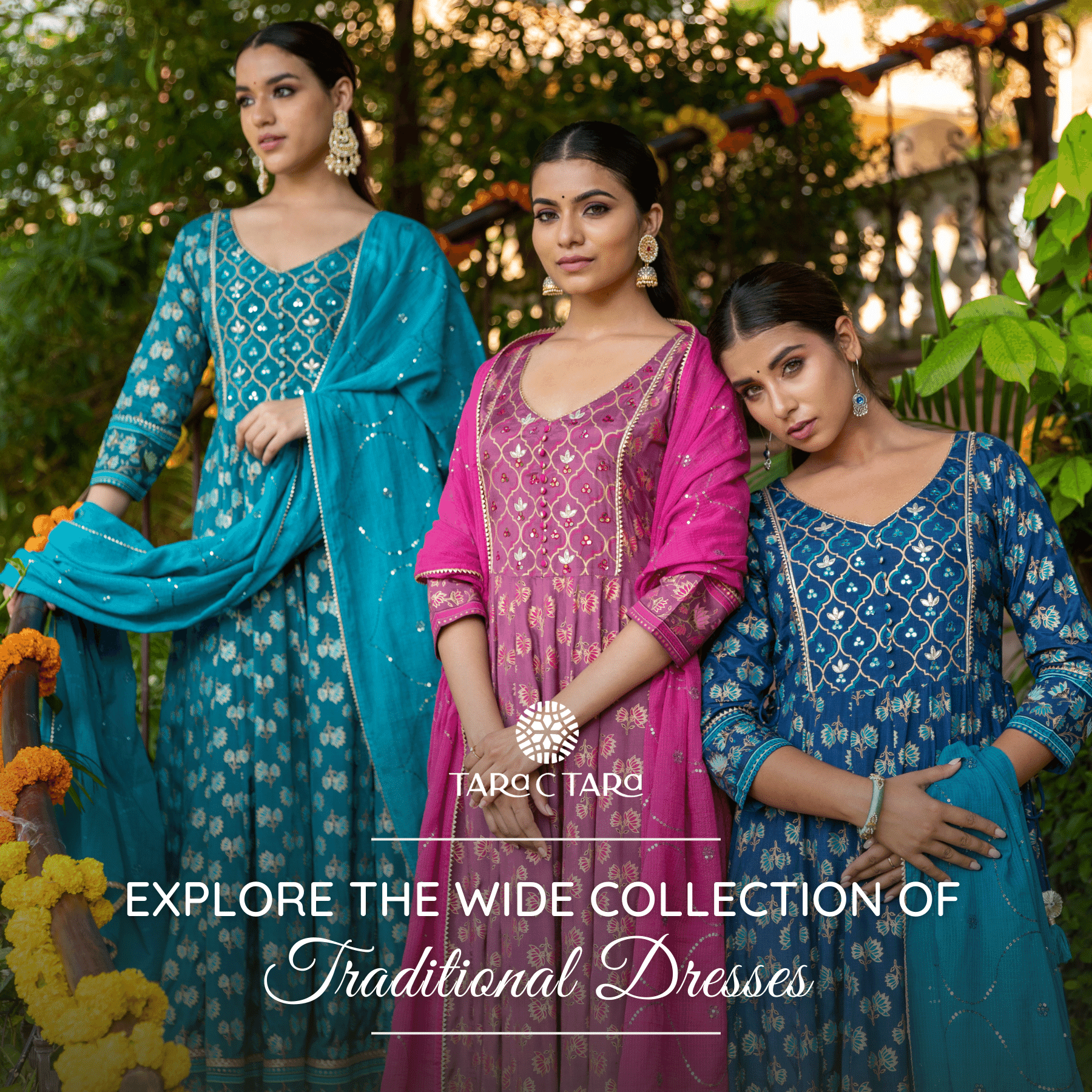 Explore the Wide Collection of Traditional Dresses Available at Tara C Tara - Tara-C-Tara