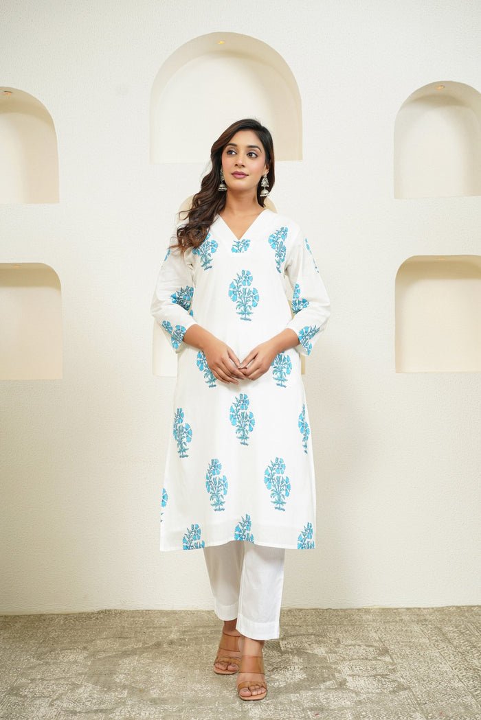 Hand Block Printed Kurtas: The Artisanal Touch Your Wardrobe Needs - Tara-C-Tara