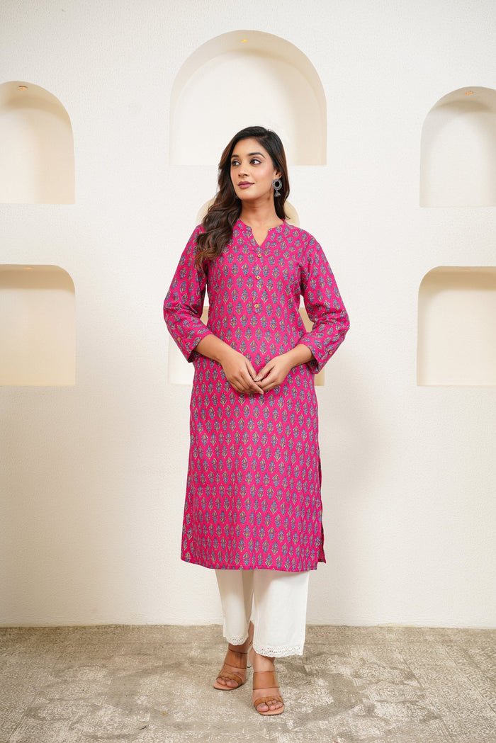 Printed vs Solid Kurtas: What to Wear This New Year and Why - Tara-C-Tara
