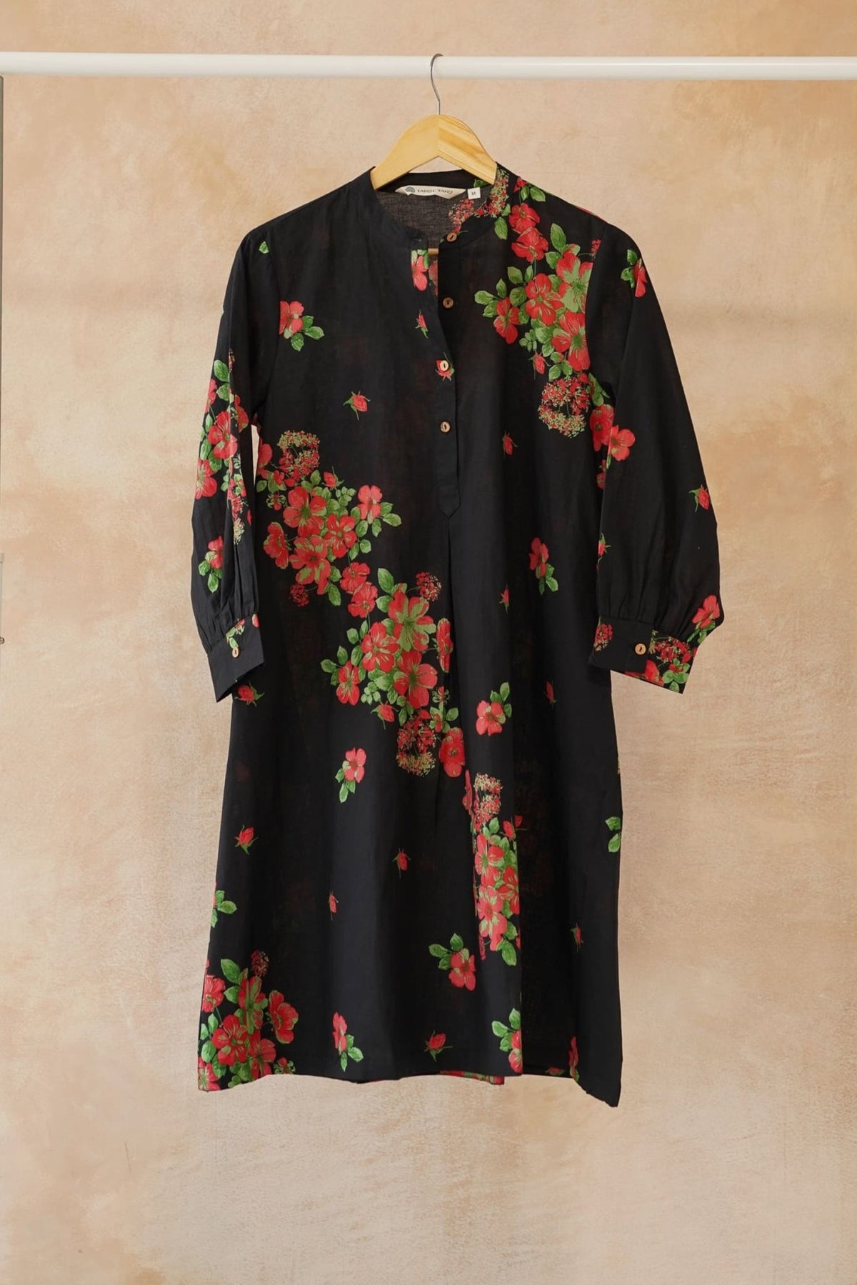 Black Bloom Blue Kurta - Tara - C - Tara