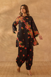 Black Floral Coord Set - Tara - C - Tara