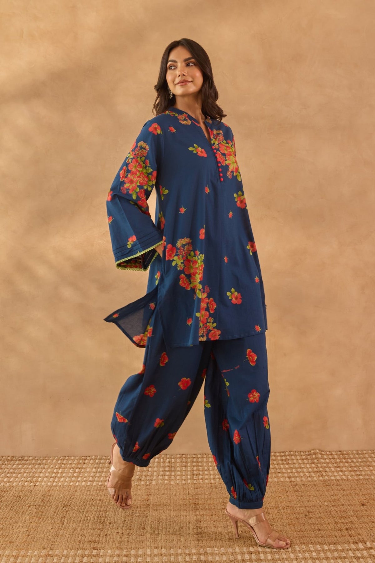 Blue Floral Coord Set - Tara - C - Tara