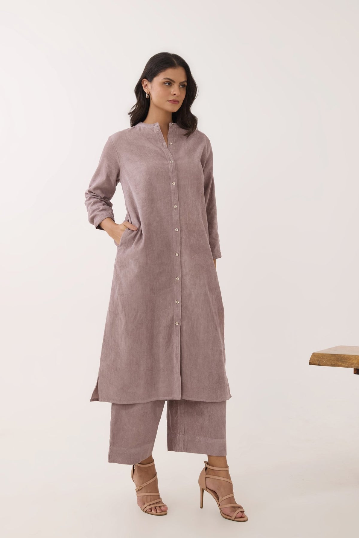 Dusty Mauve Corduroy Co - ord Set - Tara - C - Tara