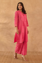 Pink Buta Printed Coord Set - Tara - C - Tara