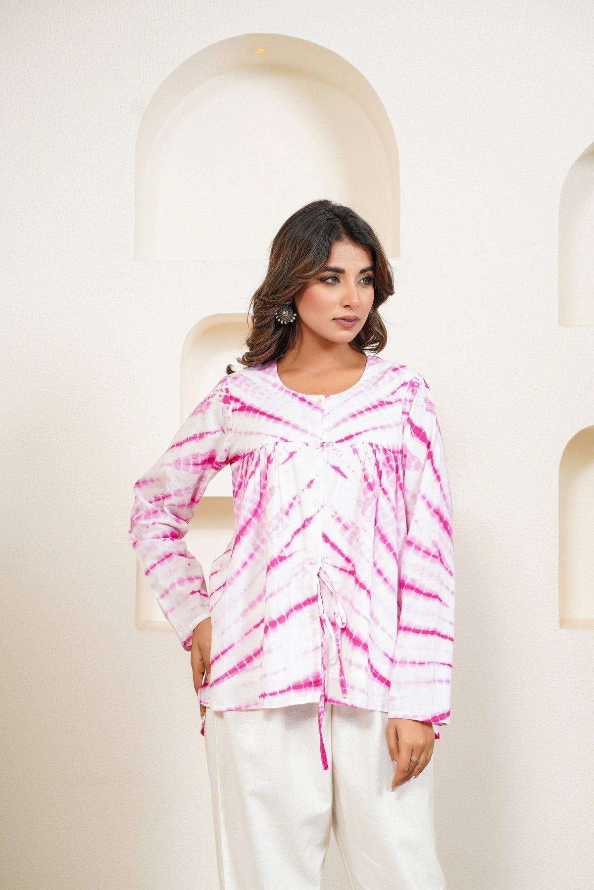 Pink Tie Dye Top - Tara - C - Tara