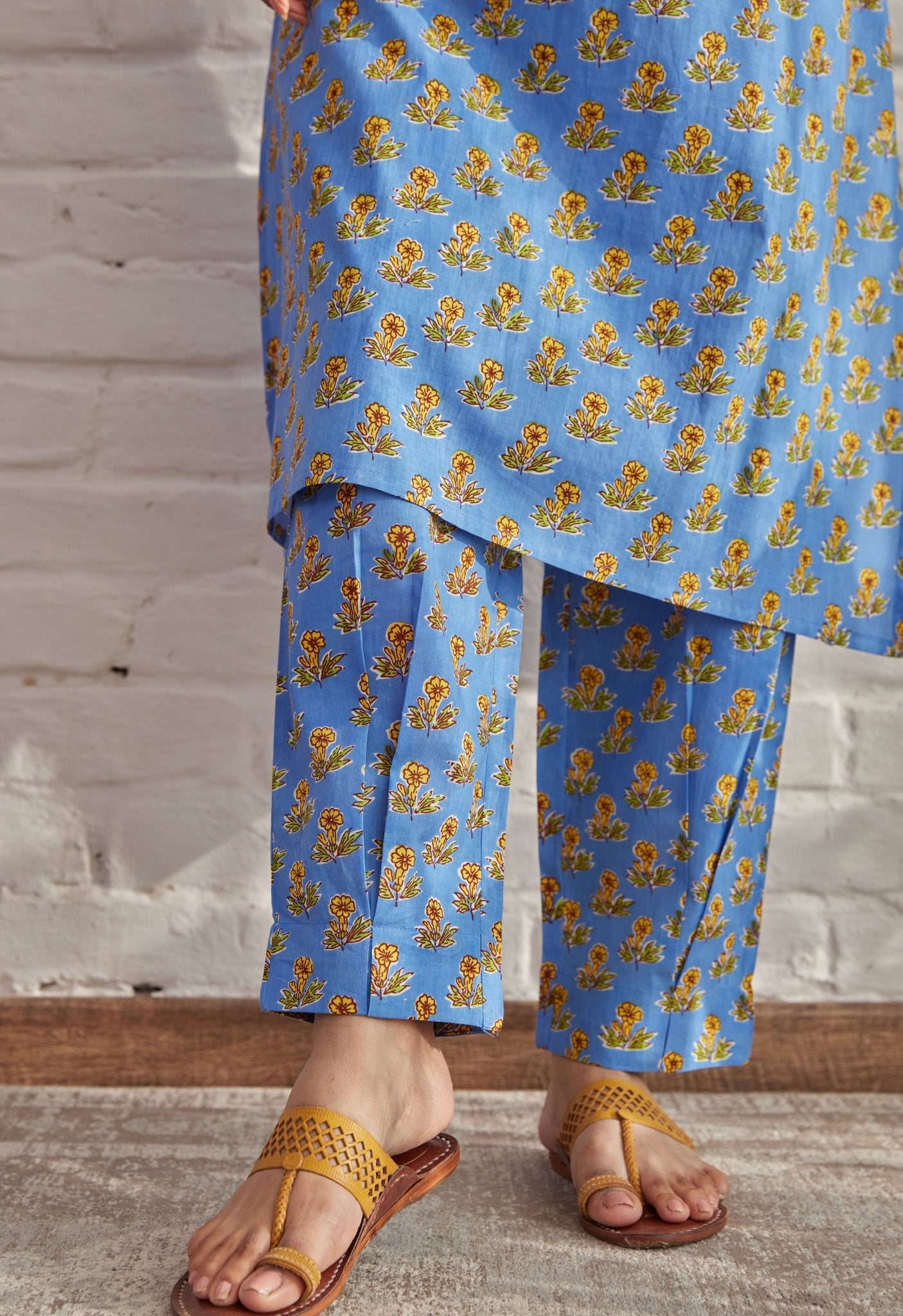BLUE FLORAL BOOTI COORD SET - Tara-C-Tara