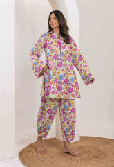 Off White floral Co-ord set - Tara-C-Tara