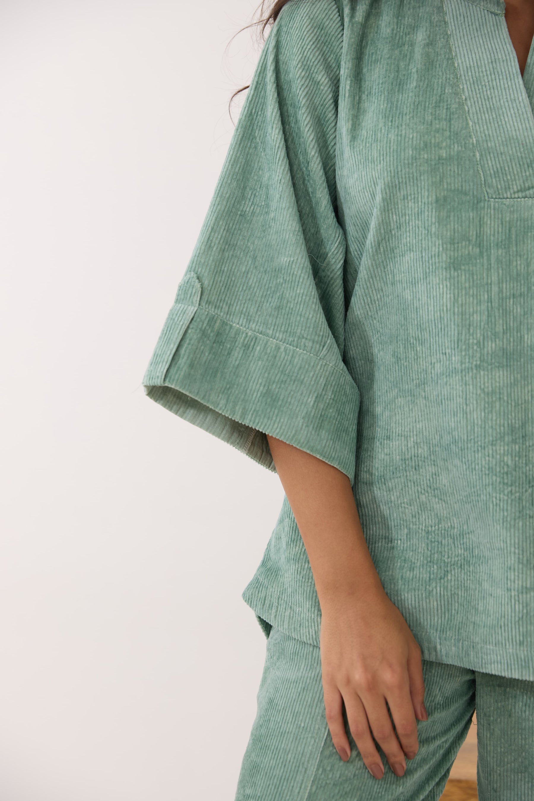 Sage Green Corduroy Co-ord Set