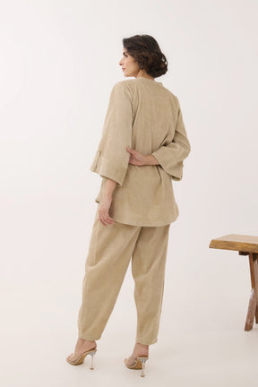 Ivory Corduroy Co-ord Set
