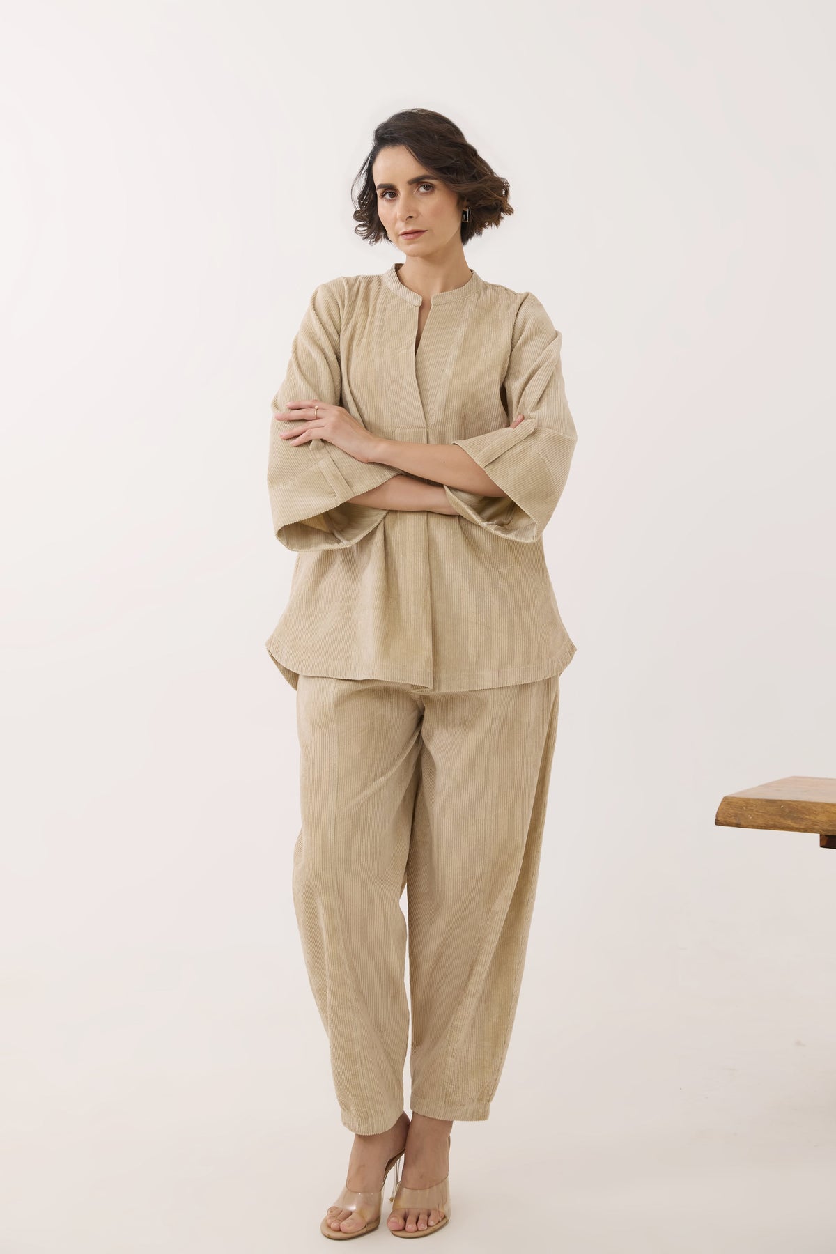 Ivory Corduroy Co-ord Set