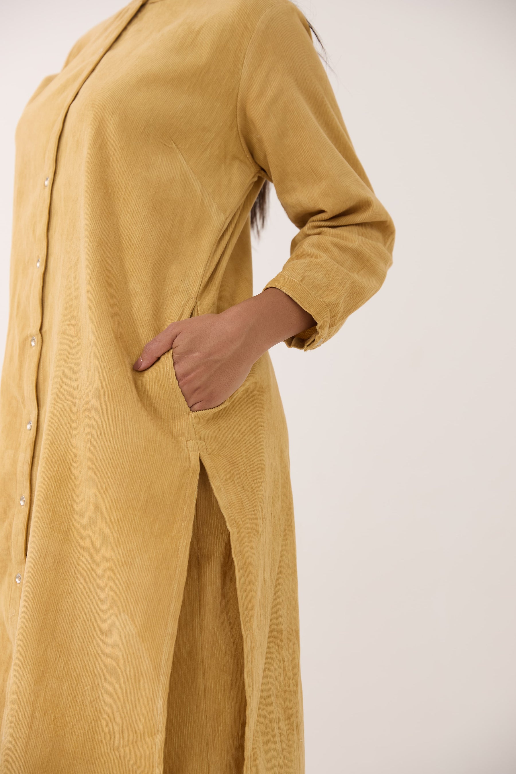Golden Mustard Corduroy Co-ord Set