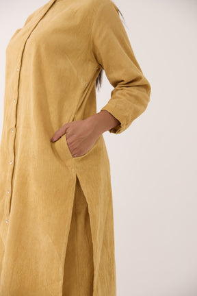 Golden Mustard Corduroy Co-ord Set