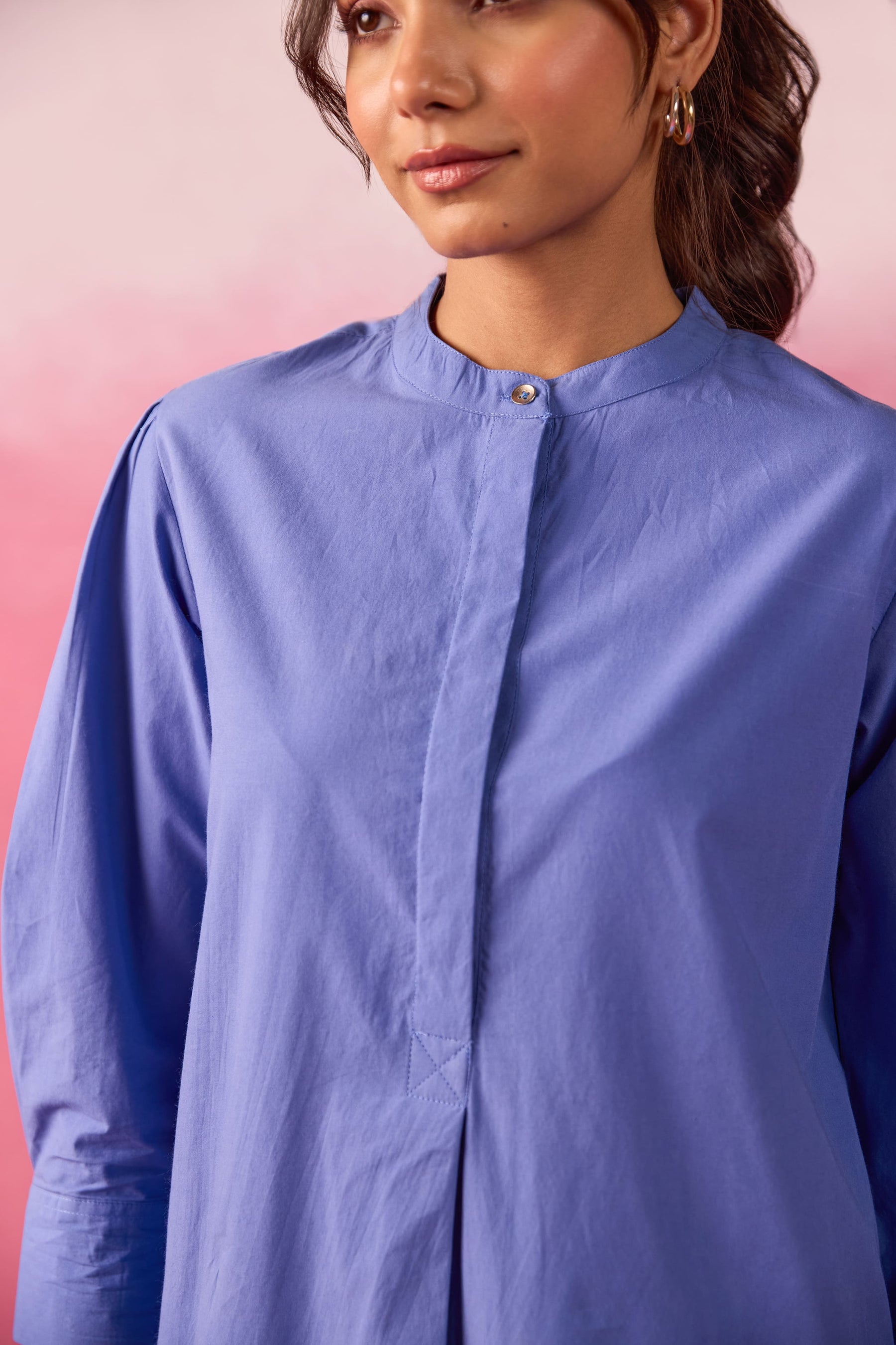 Cornflower Blue Premium Cotton Co-ord Set