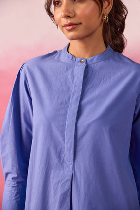Cornflower Blue Premium Cotton Co-ord Set