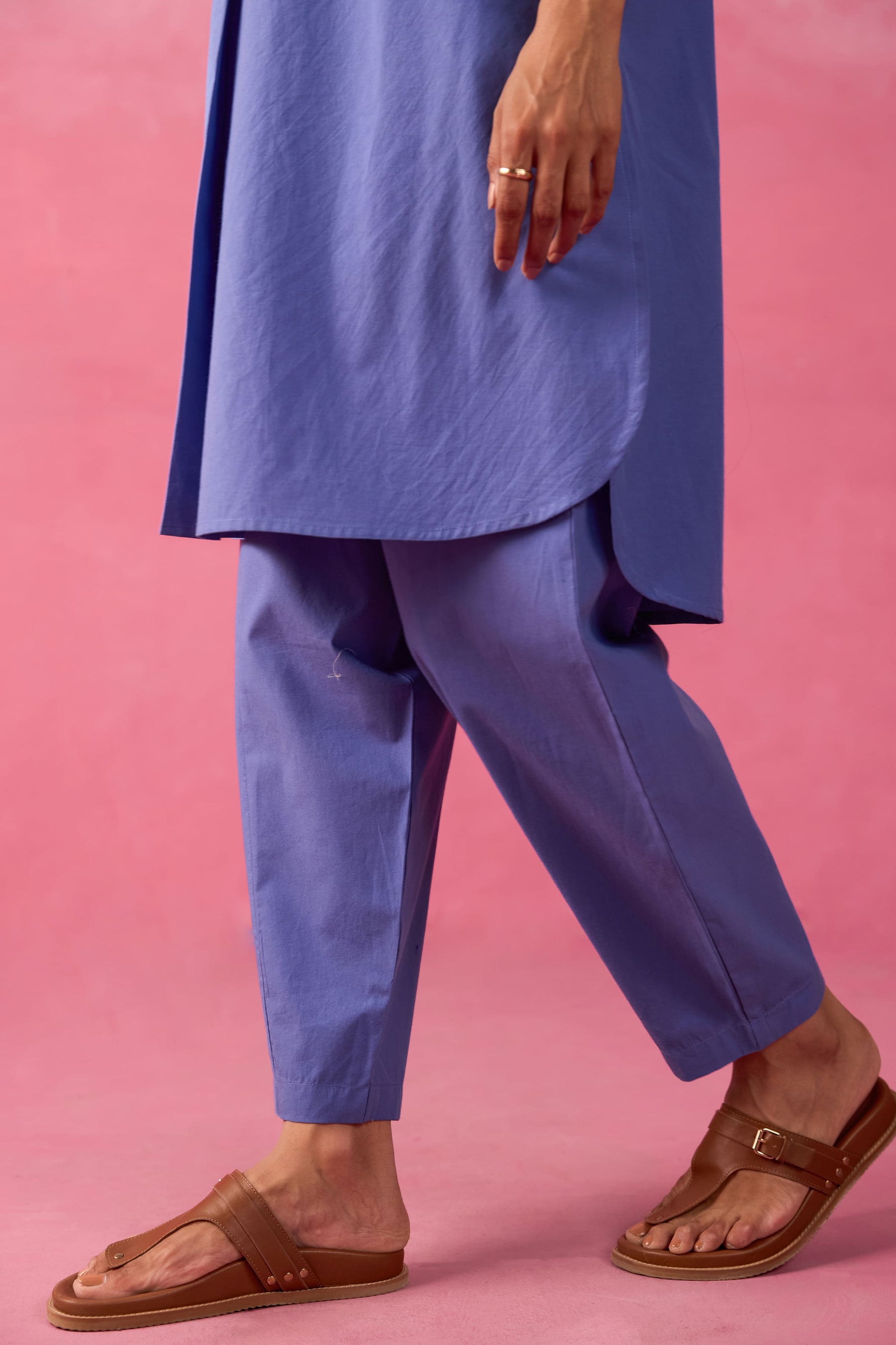 Cornflower Blue Premium Cotton Co-ord Set