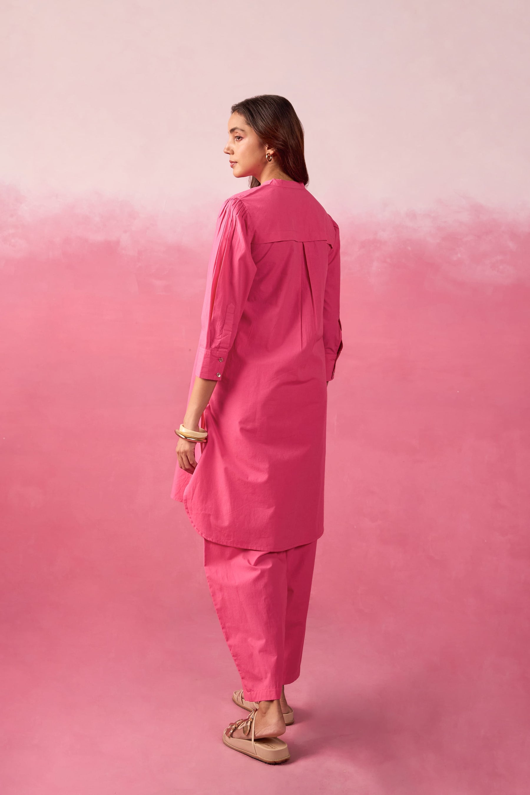 Hot Pink Premium Cotton Co-ord Set