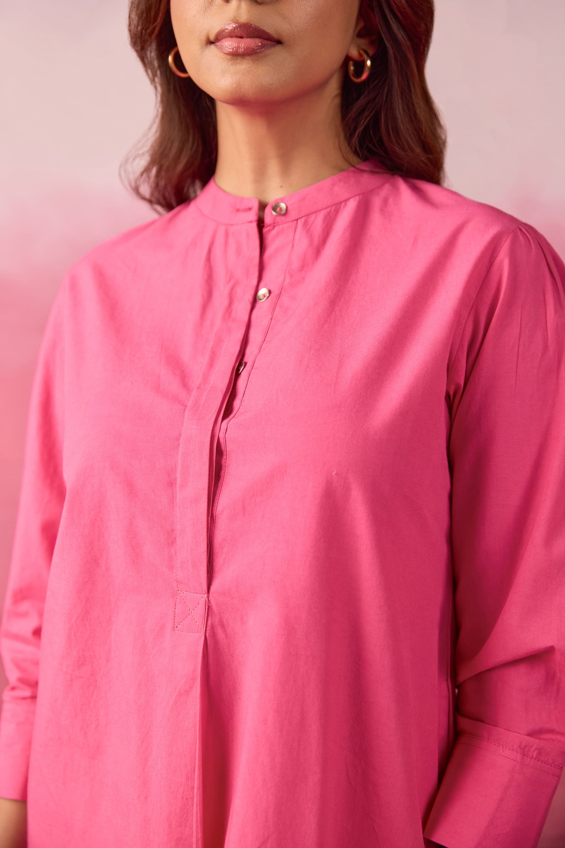 Hot Pink Premium Cotton Co-ord Set