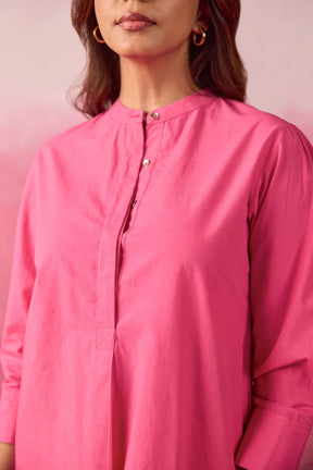 Hot Pink Premium Cotton Co-ord Set