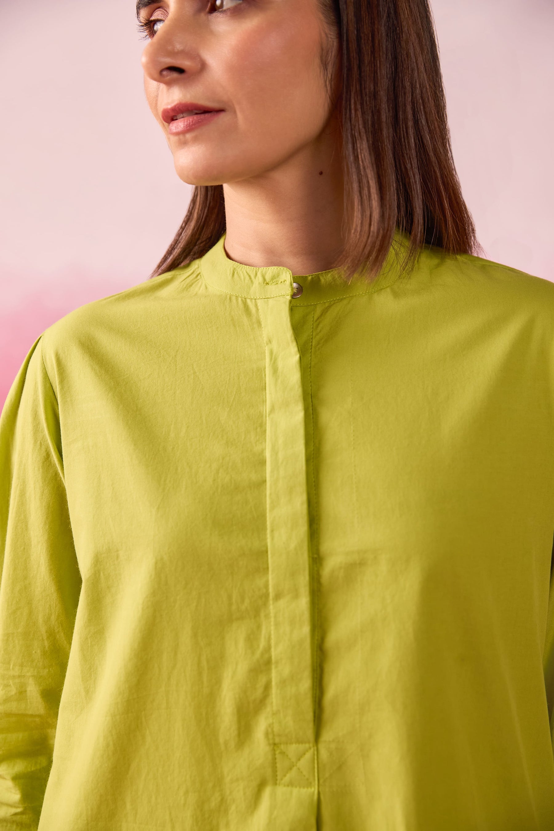 Lime Green Premium Cotton Co-ord Set