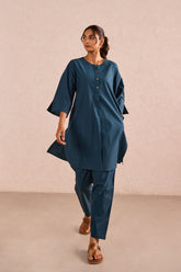 Teal Blue Cotton Co-ord Set
