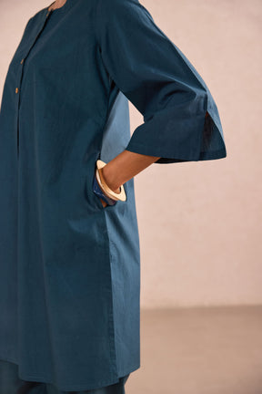 Teal Blue Cotton Co-ord Set