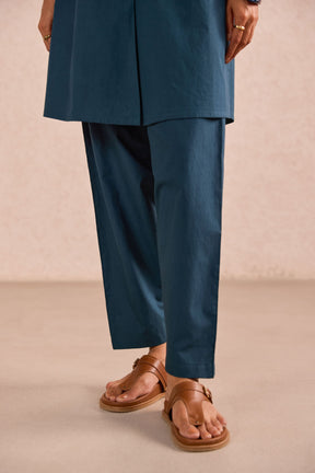 Teal Blue Cotton Co-ord Set