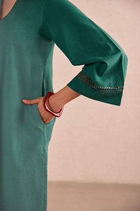 Emerald Green & Ivory Co-ord Set
