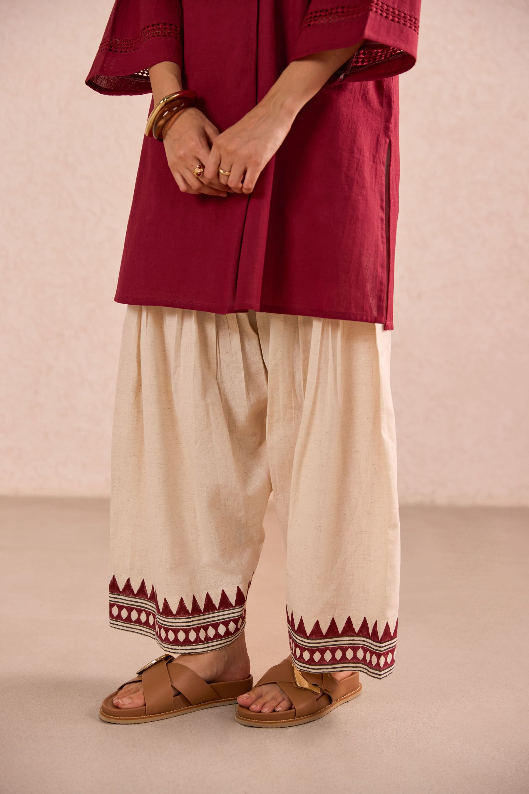 Raspberry & Ivory Co-ord Set