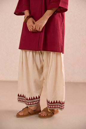 Raspberry & Ivory Co-ord Set
