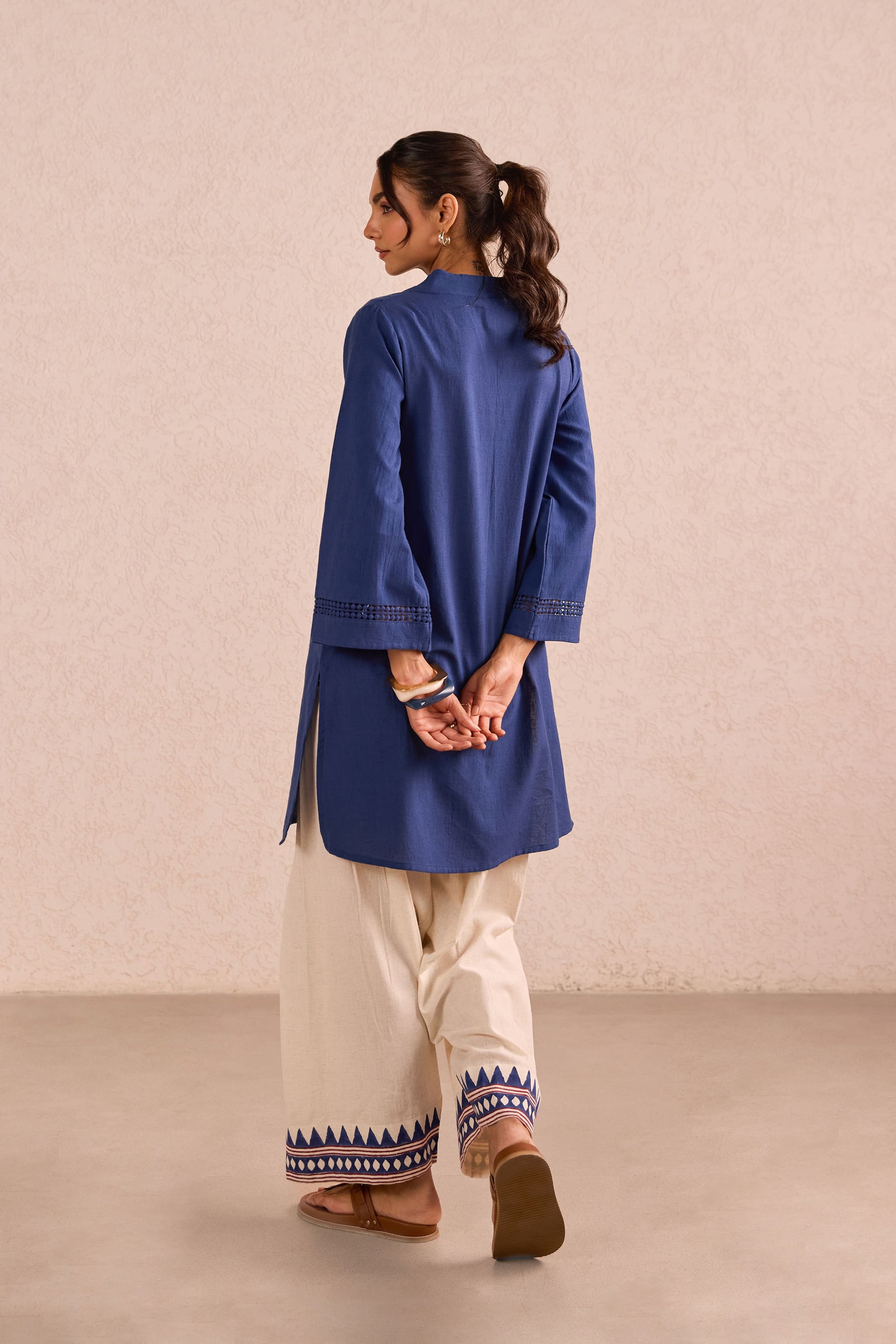 Cobalt Blue & Ivory Co-ord Set