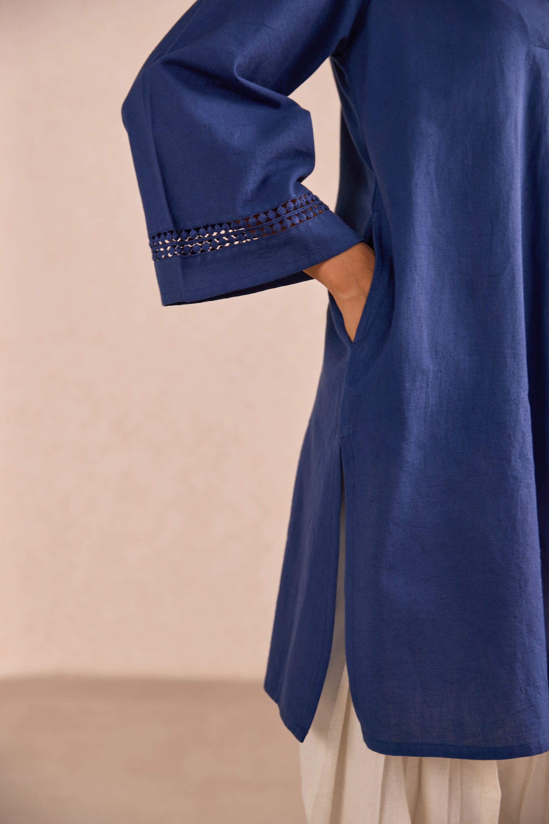 Cobalt Blue & Ivory Co-ord Set
