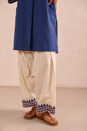 Cobalt Blue & Ivory Co-ord Set