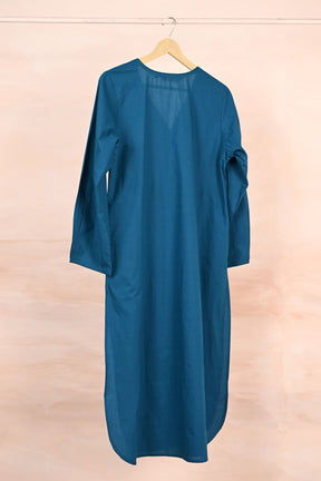 Azure Bloom Pleated Kurta - Tara - C - Tara