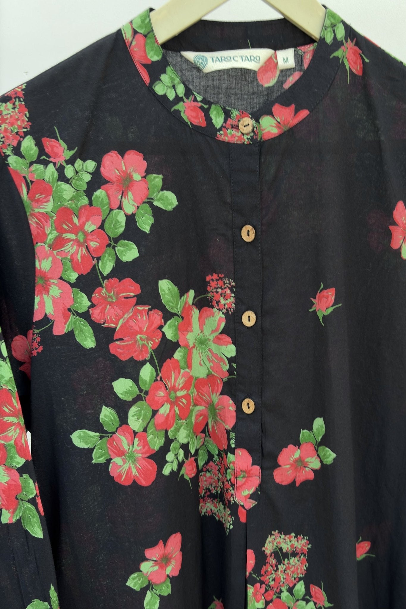 Black Bloom Blue Kurta - Tara - C - Tara