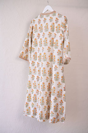 Block Print Cotton Kurta - Tara - C - Tara