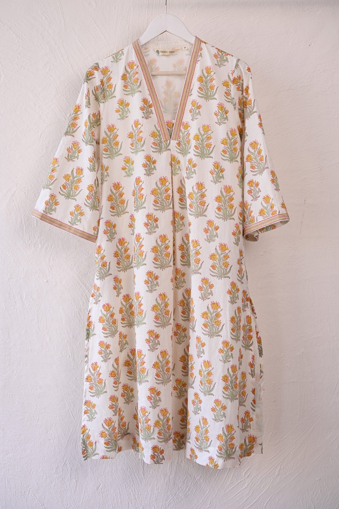 Block Print Cotton Kurta - Tara - C - Tara