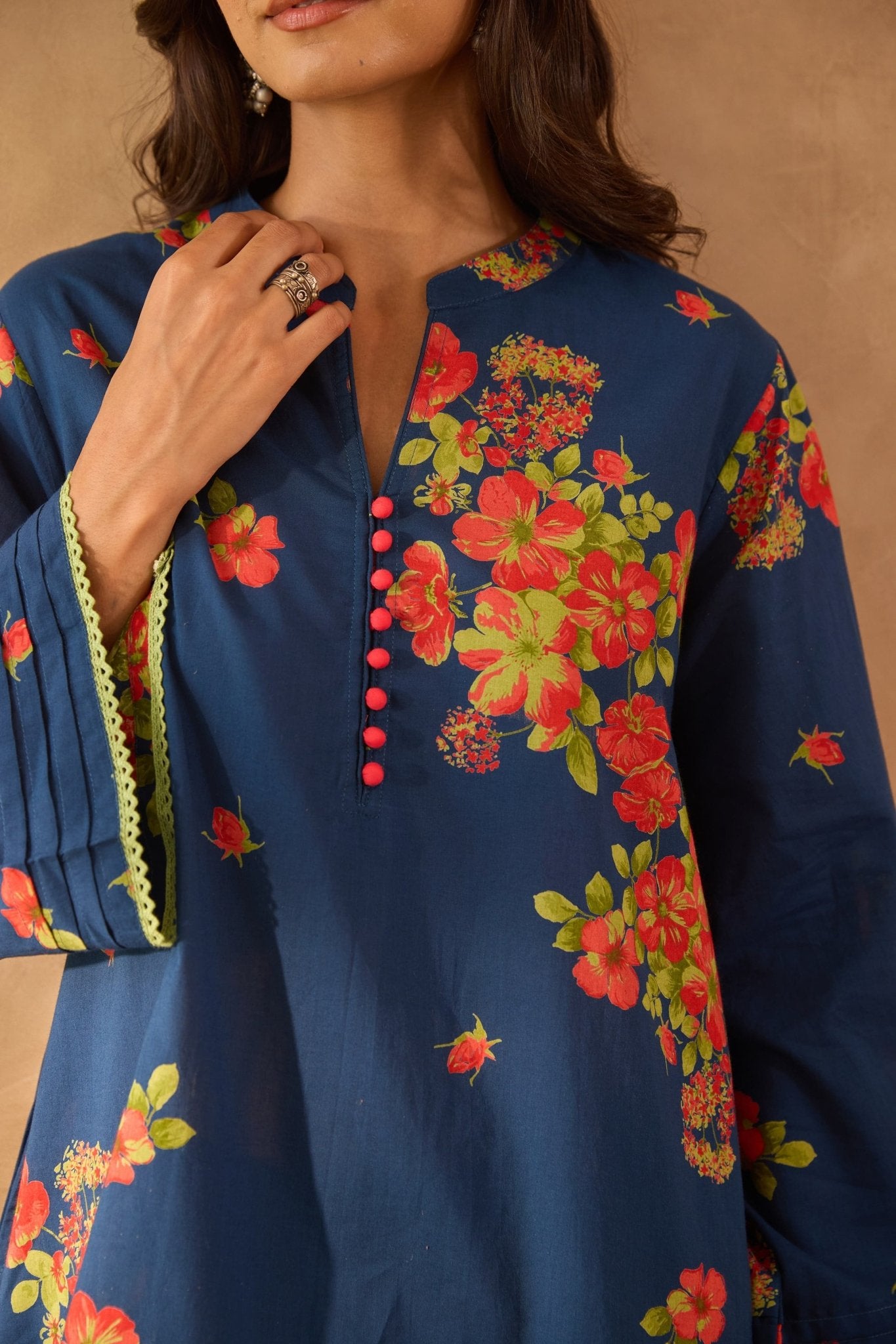 Blue Floral Coord Set - Tara - C - Tara