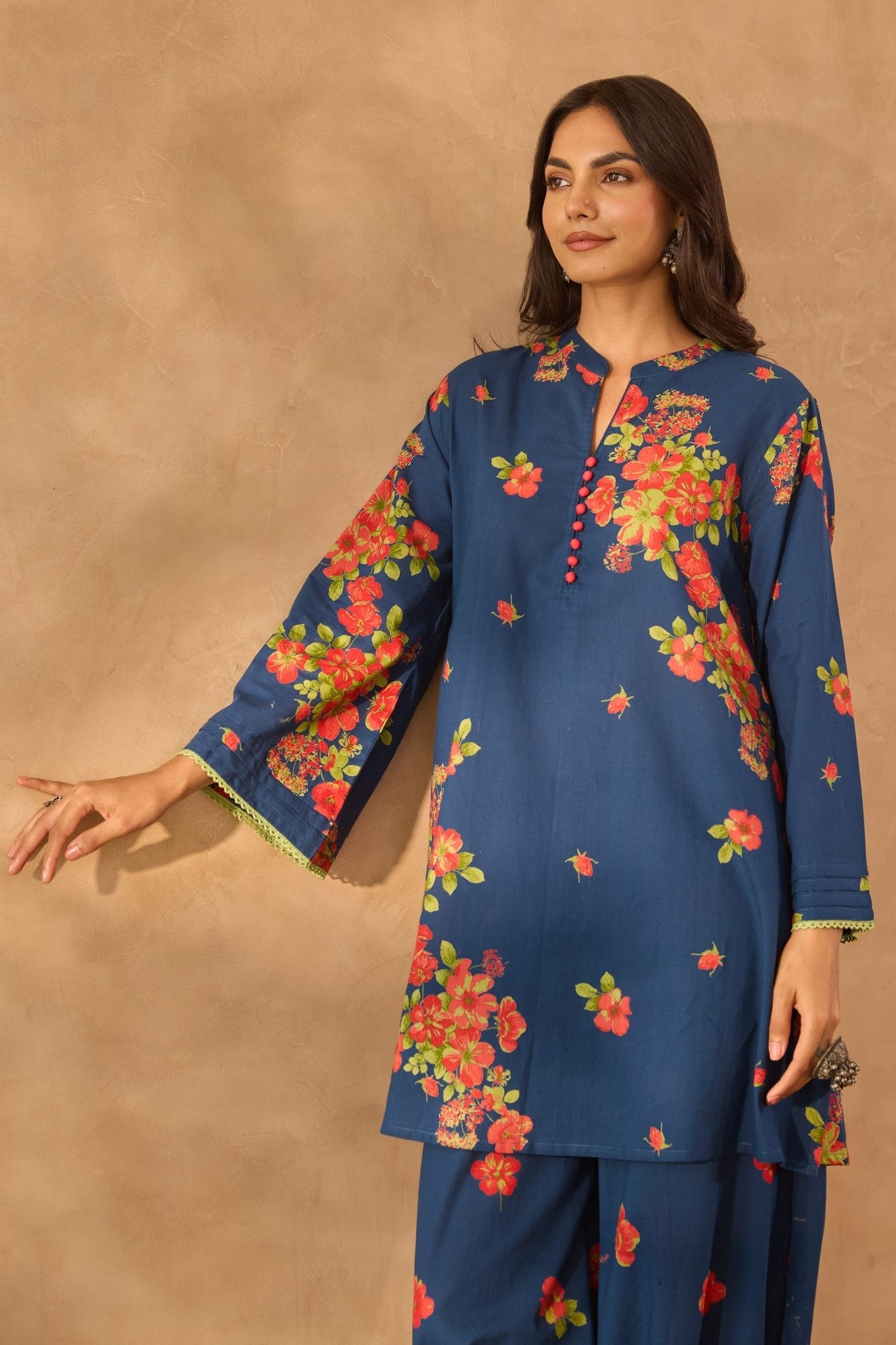 Blue Floral Coord Set - Tara - C - Tara