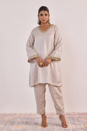 Champagne Pearl Embellished Co - ord set - Tara - C - Tara