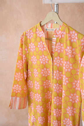 Citrus Bloom Printed Kurta - Tara - C - Tara