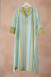 Citrus Breeze Striped Kurta - Tara - C - Tara