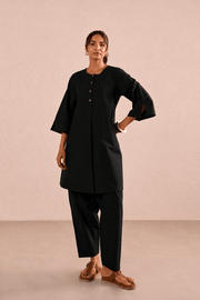 Classic Black Cotton Co-ord Set