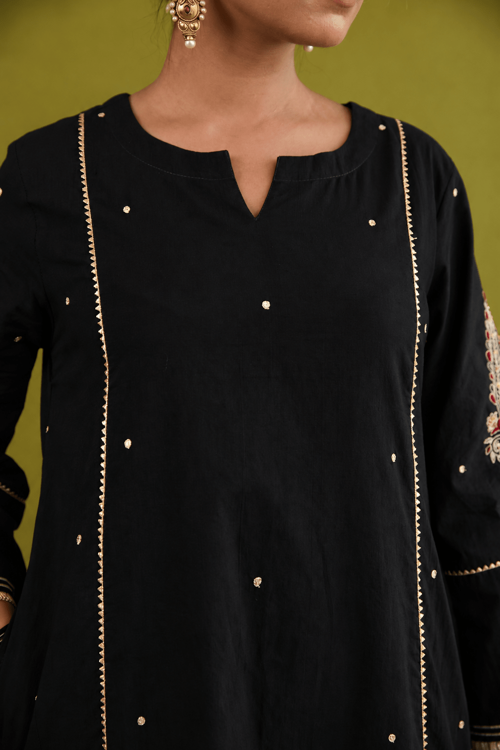 Classic Black Sequin-Embellished Co-ord Set - Tara-C-Tara