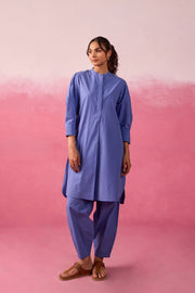 Cornflower Blue Premium Cotton Co-ord Set