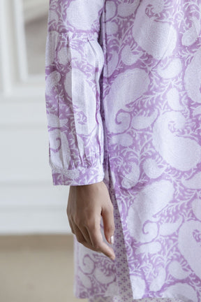 Delicate Lilac Paisley Co - ord Set - Tara - C - Tara