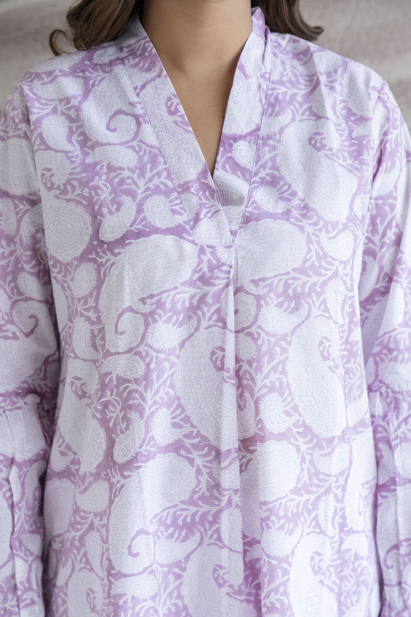 Delicate Lilac Paisley Co - ord Set - Tara - C - Tara