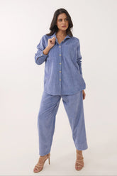 Dusty blue Corduroy Co - ord Set - Tara - C - Tara
