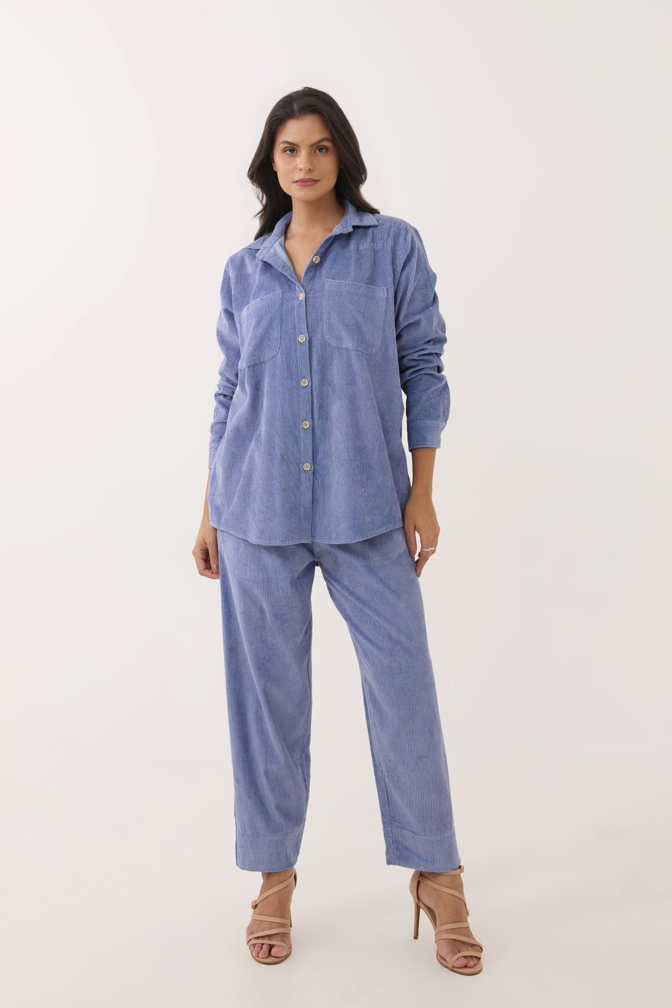 Dusty blue Corduroy Co - ord Set - Tara - C - Tara