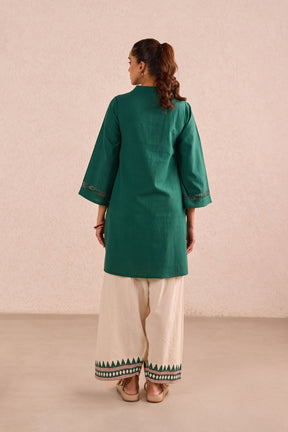Emerald Green & Ivory Co-ord Set - Tara-C-Tara