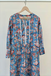 Enchanted Garden Floral Blue Kurta - Tara - C - Tara